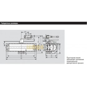 DORMA TS 77 EN 2 (дверной доводчик в комплекте с рычагом), арт. 76040101