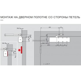 DORMA TS 83 EN 3-6 BC дверной доводчик (корпус доводчика, без рычага), арт. 38010101