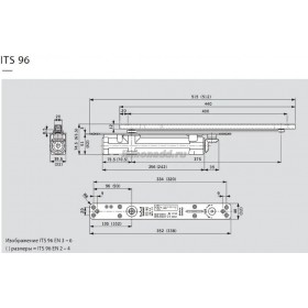 DORMA ITS 96 EN 2-4 дверной доводчик скрытой установки (корпус доводчика, без тяги), арт. 52400150