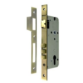 Замок врезной c 3-мя ригелями и защелкой Morelli L03 AB Бронза Замок врезной c 3-мя ригелями и защелкой Morelli L03 AB Бронза