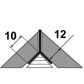 Y-образный профиль (мерседес) ПП 05-12 анод серебро 01л