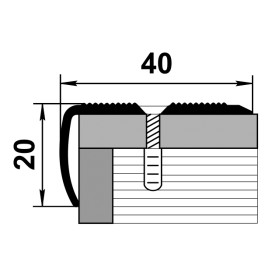 Угловой порог ПУ 06 без покрытия 00