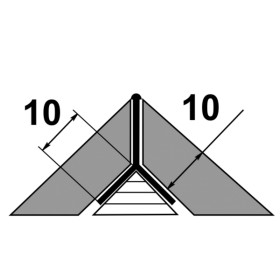 Y-образный профиль (мерседес) ПП 05-10 анод серебро 01л