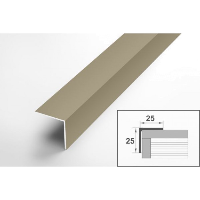 Уголок равнополочный Уп 09-27 анод бронза 04л 25х25 мм