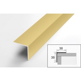 Уголок равнополочный Уп 12-27 анод золото 02л 30х30 мм