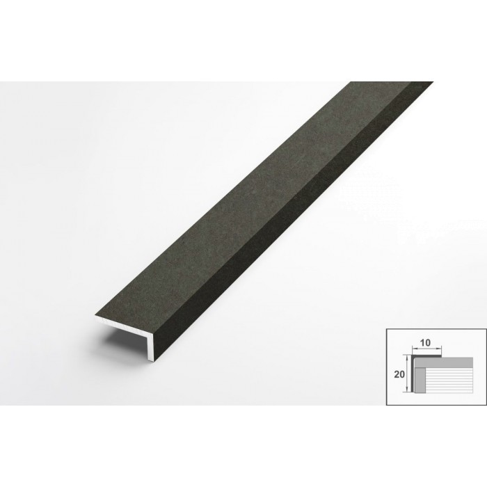 Уголок разнополочный Уп 05-27 бетон темный 056 20х10 мм