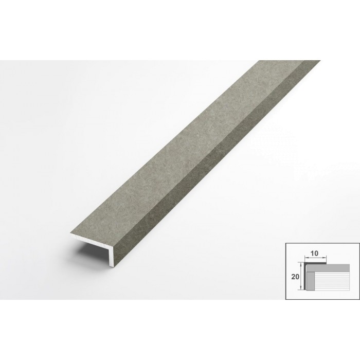 Уголок разнополочный Уп 05-27 бетон сильвер 058 20х10 мм