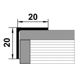 Ламинированный порог Уп 06-27 вишня 4092