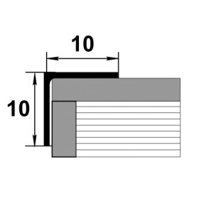 Уголок равнополочный Уп 01-27 черный 15
