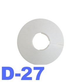 Обвод для труб d-27 мм белый