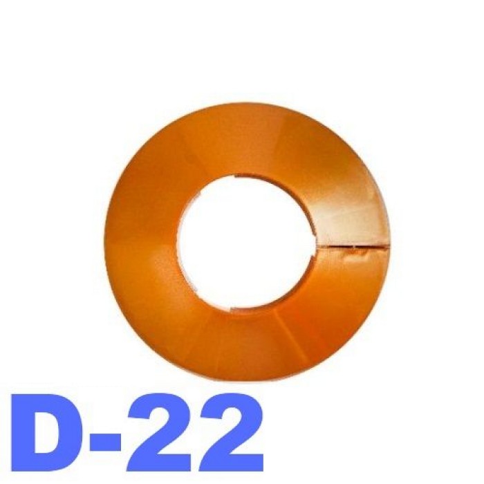 Обвод для труб d-22 мм металлик золото