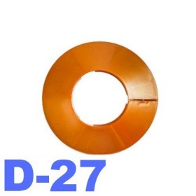 Обвод для труб d-27 мм металлик золото