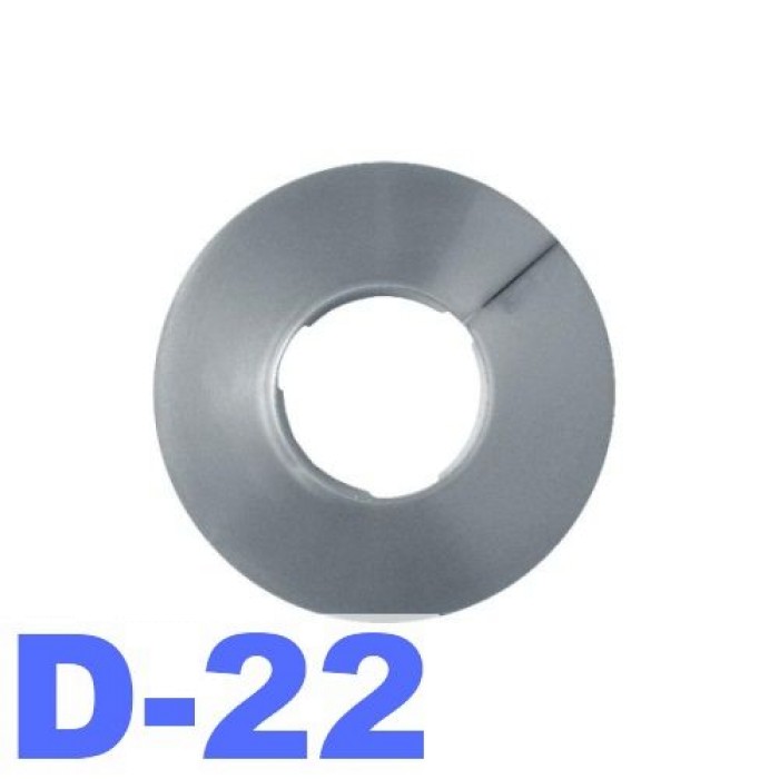 Обвод для труб d-22 мм металлик серебро
