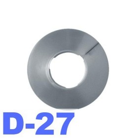 Обвод для труб d-27 мм металлик серебро