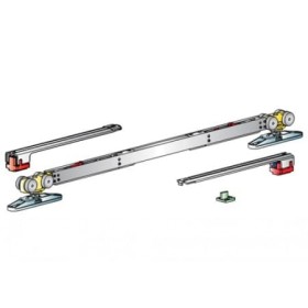 Раздвижная система для одностворчатой двери MORELLI SLIDING SET 3 от 850 до 1100мм до 80 кг