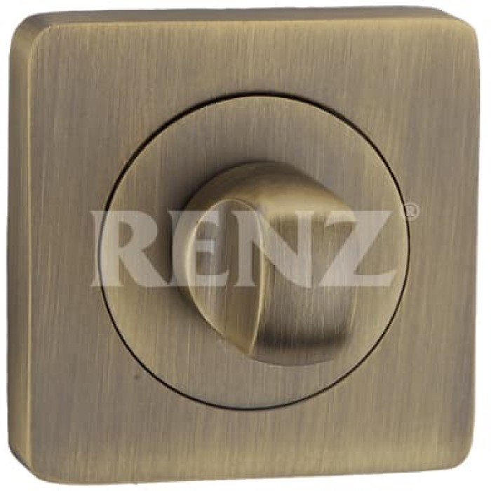 Завертка сантехническая квадратная Renz BK 02 бронза античная матовая